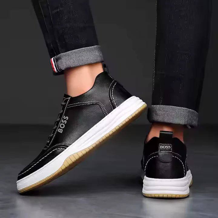 HB™ – Elegant Leather Sneakers - Buy and Get 2 HB Polo Shirts