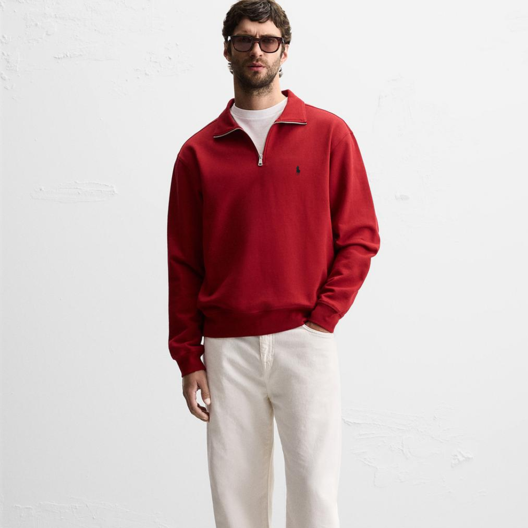 R&L™ BASIC QUARTER-ZIP RED