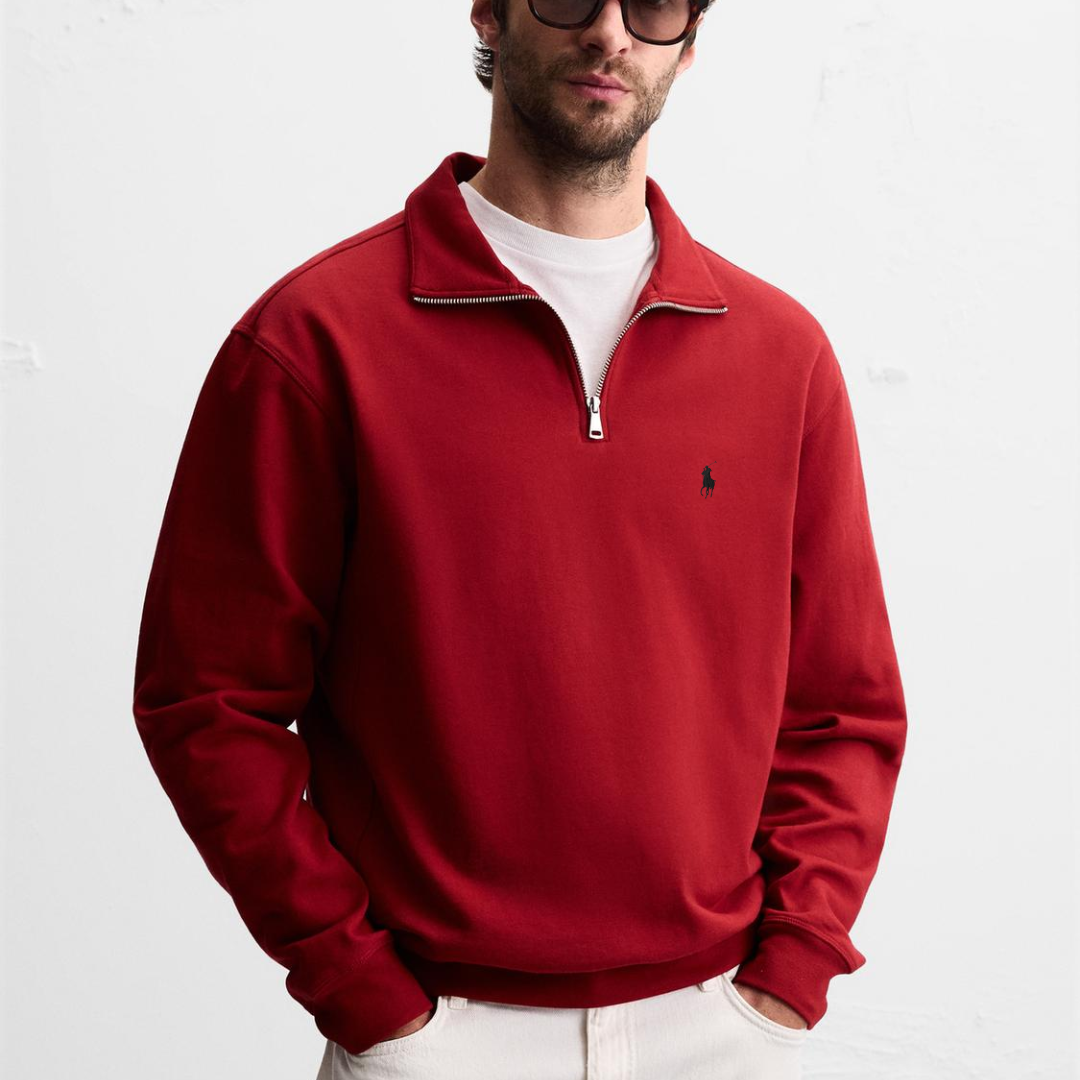 R&L™ BASIC QUARTER-ZIP RED