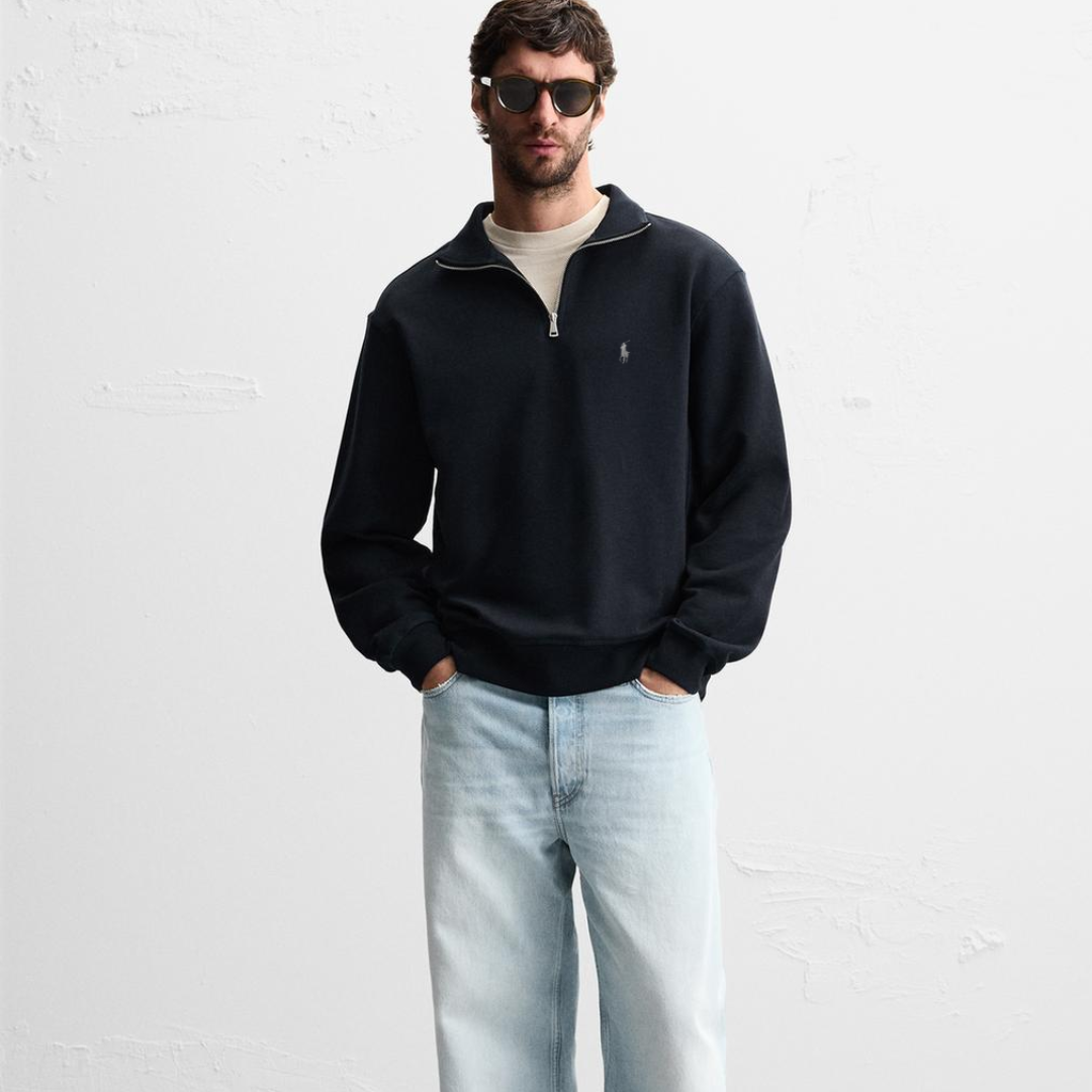 R&L™ BASIC QUARTER-ZIP NAVY