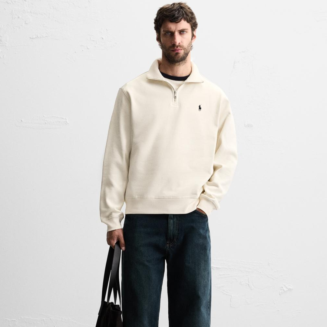 R&L™ BASIC QUARTER-ZIP BEIGE