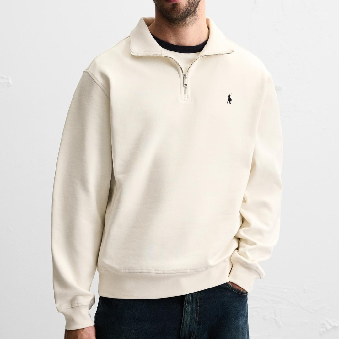 R&L™ BASIC QUARTER-ZIP BEIGE