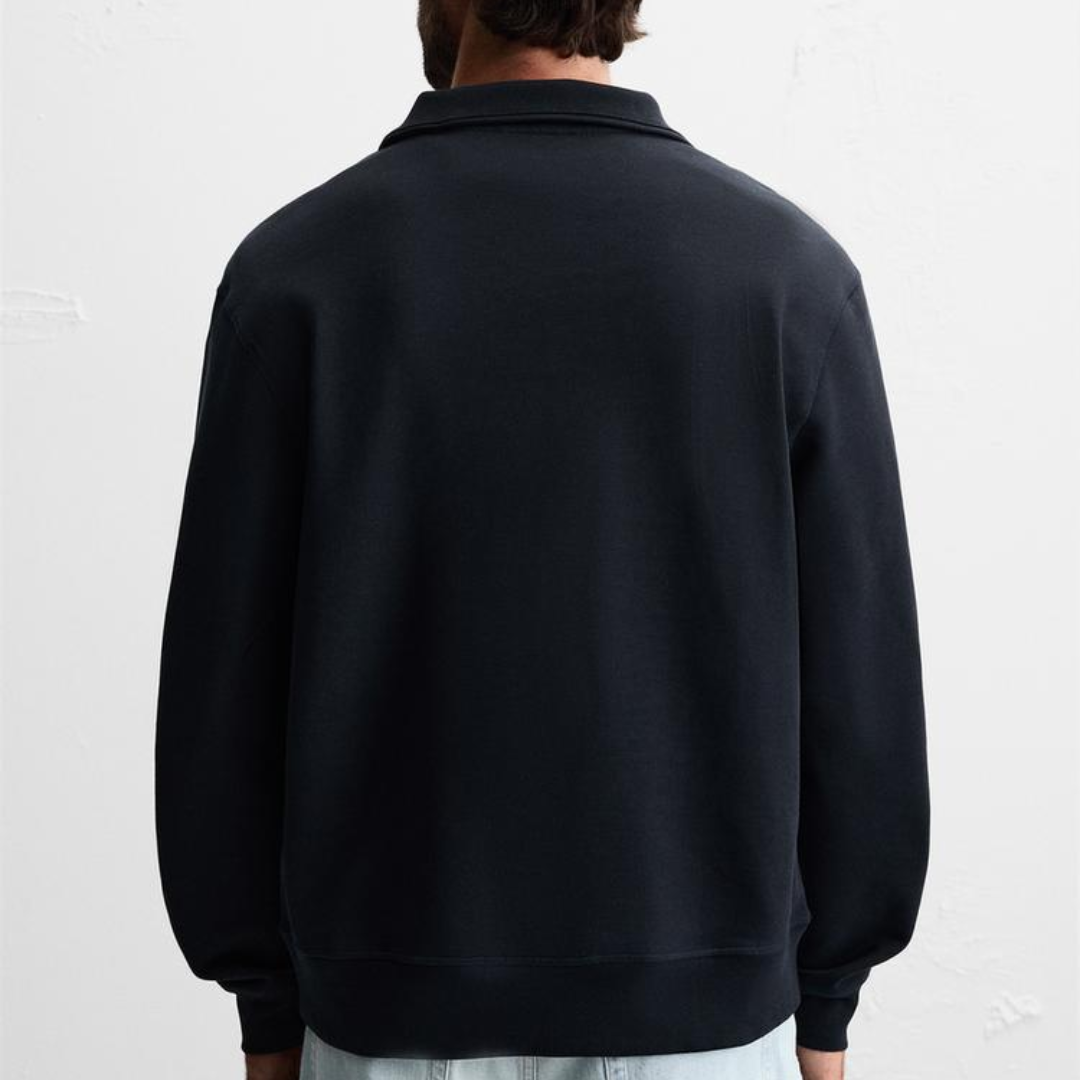 R&L™ BASIC QUARTER-ZIP NAVY