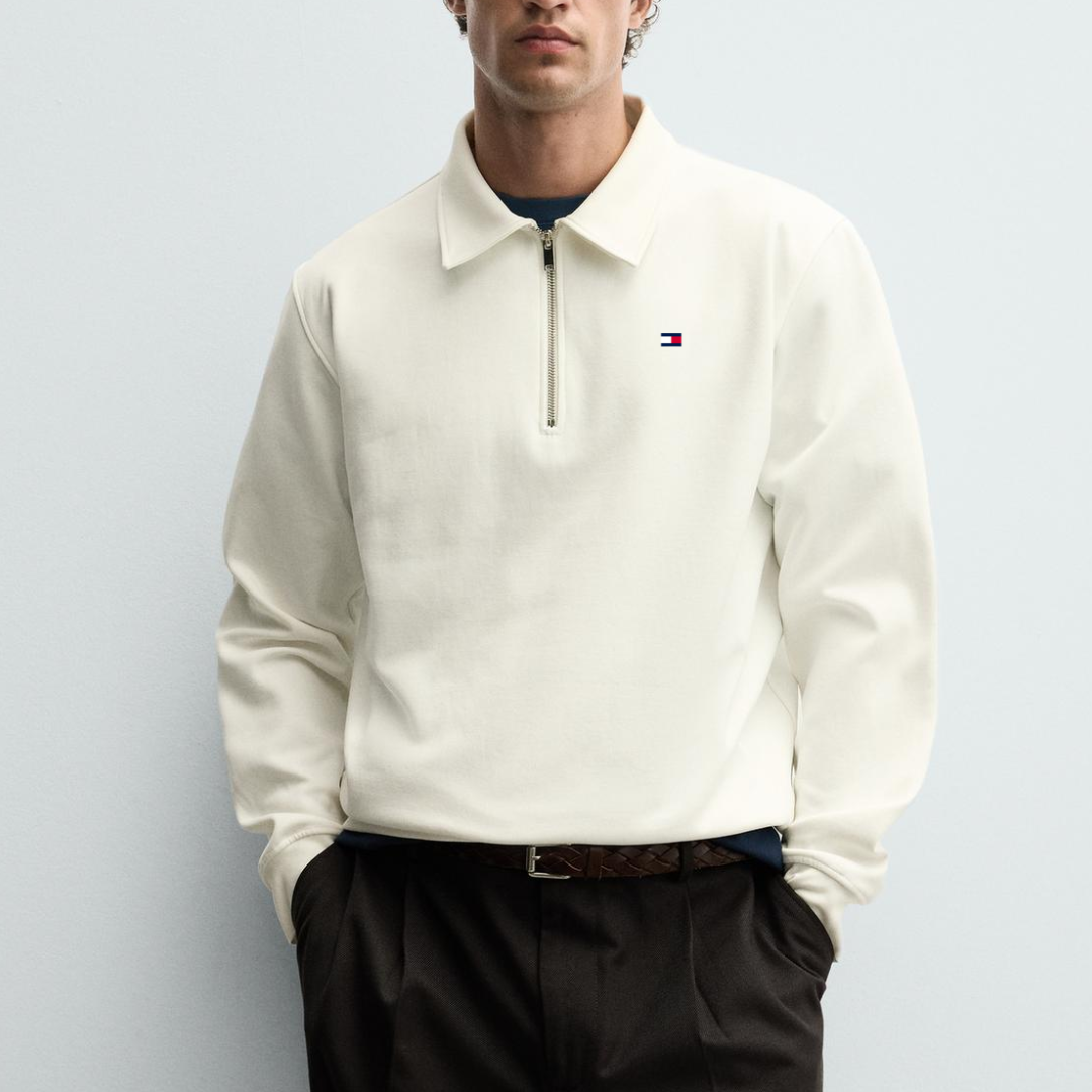 TM™ INTERLOCK QUARTER ZIP POLO SHIRT