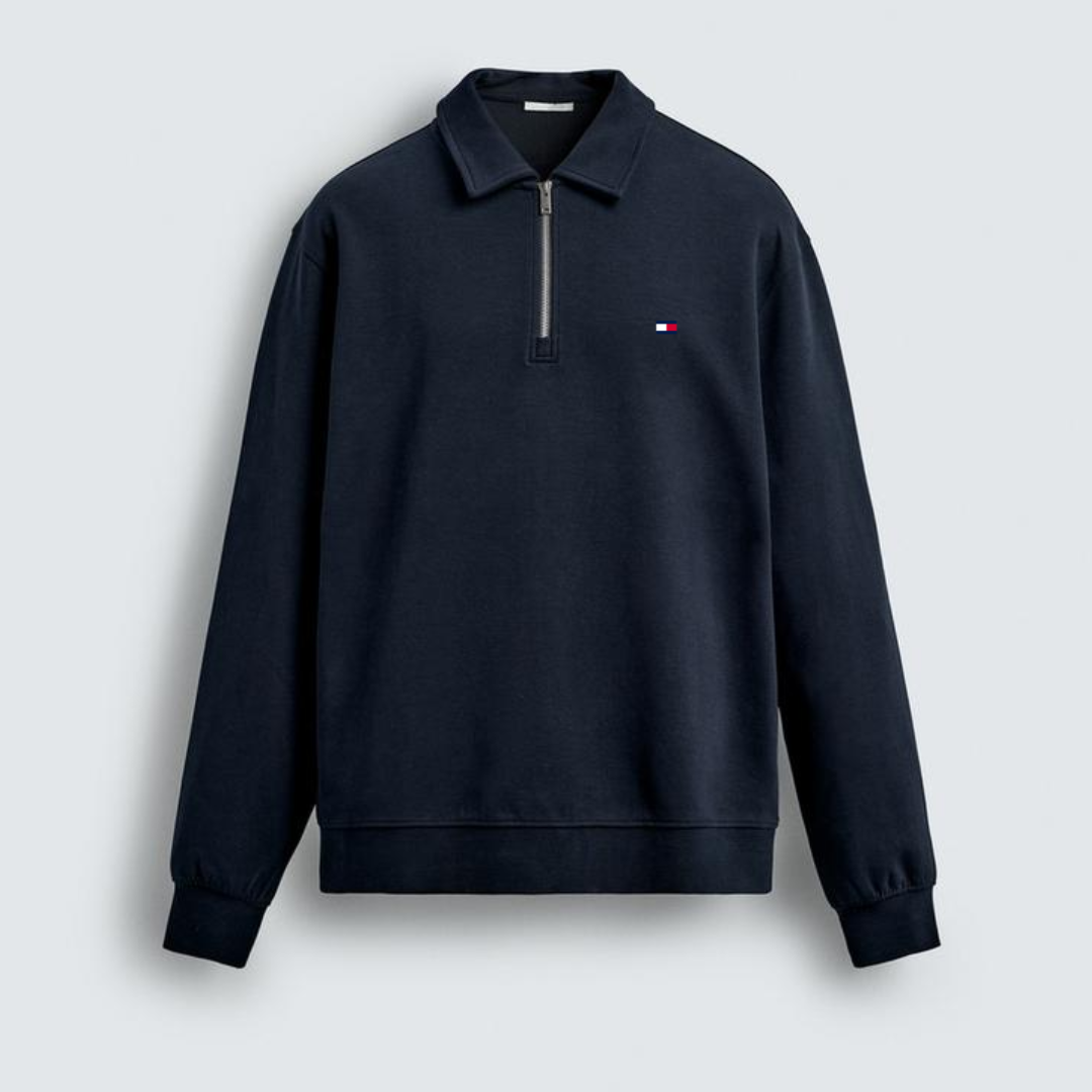 TM™ INTERLOCK QUARTER ZIP POLO SHIRT