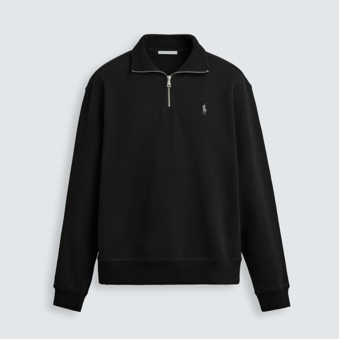 R&L™ BASIC QUARTER-ZIP BLACK