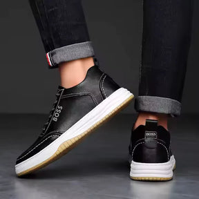 HB™ – Elegant Leather Sneakers - Buy and Get 2 HB Polo Shirts