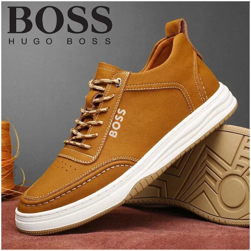 HB™ – Elegant Leather Sneakers - Buy and Get 2 HB Polo Shirts