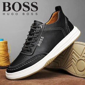 HB™ – Elegant Leather Sneakers - Buy and Get 2 HB Polo Shirts