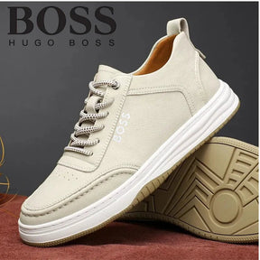 HB™ – Elegant Leather Sneakers - Buy and Get 2 HB Polo Shirts
