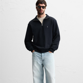 R&L™  BASIC QUARTER-ZIP NAVY